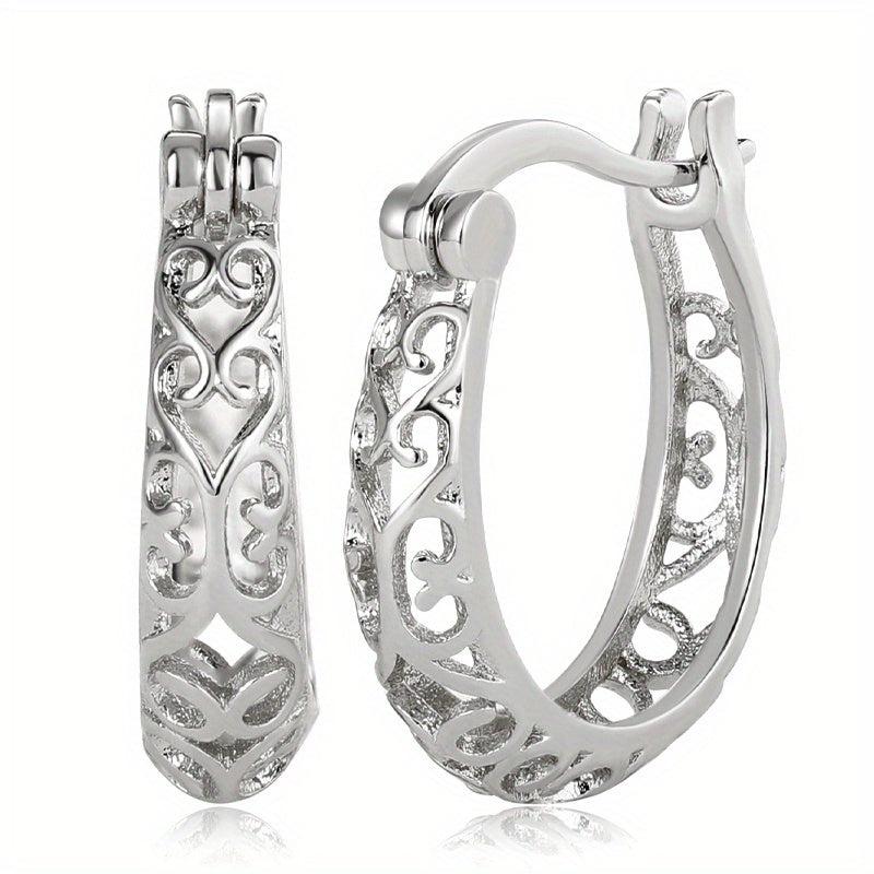 Elegant Silver Hoop Earrings for Women