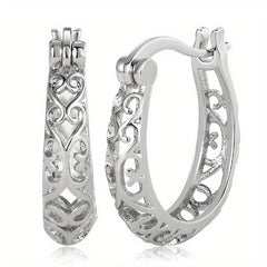 Elegant Silver Hoop Earrings for Women