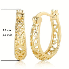 Elegant Silver Hoop Earrings for Women
