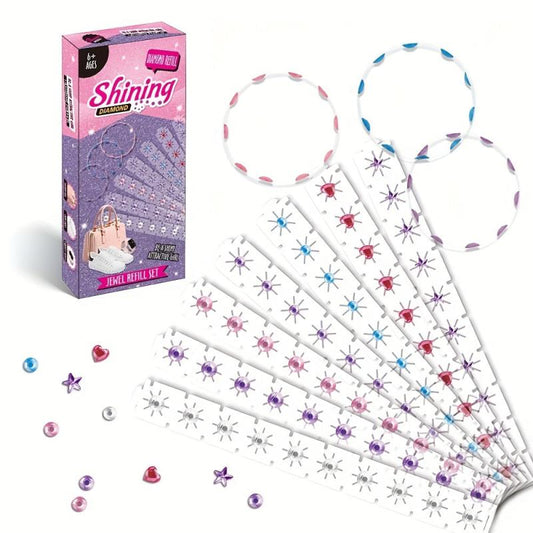 Magic Stickers Drill Machine Makeup Hair Accessories Stickers Toys