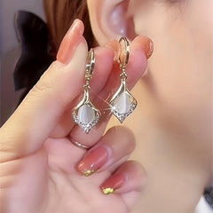 Angel's Tears Earrings High end Cat's Eye Stone