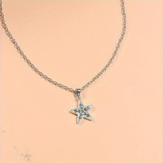Pentagram Pendant Necklace Party Jewelry Birthday Gift