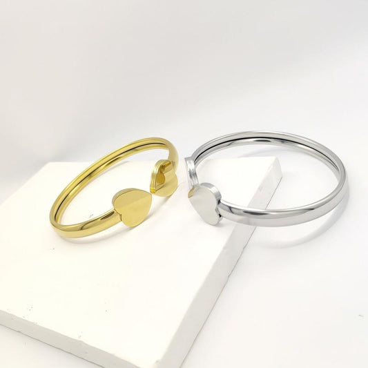 Vintage Chinese Style Stainless Steel Bangle