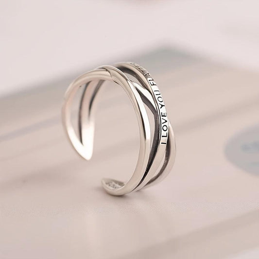 Intertwined Ring Party Jewelry Adjustable Index Finger Open Ring