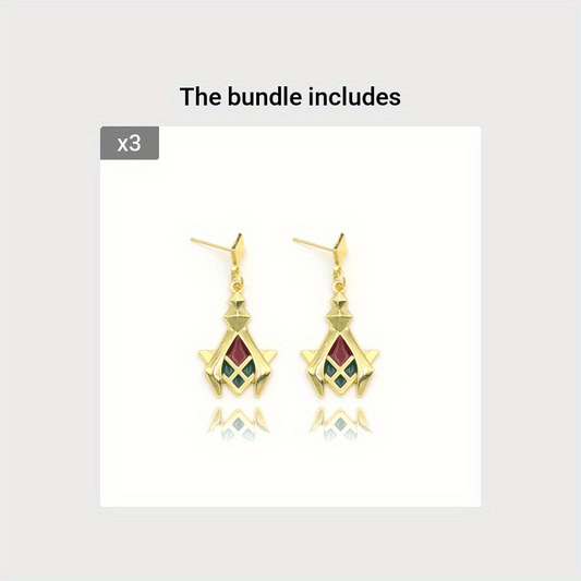 Magic School Light Earrings Blazing Mane Lion Deshia Cos Earpin
