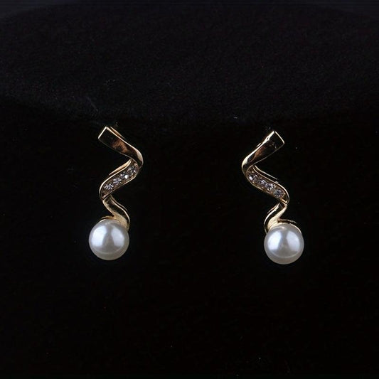 Rhinestone Bridal Jewelry Set: Necklace & Earrings