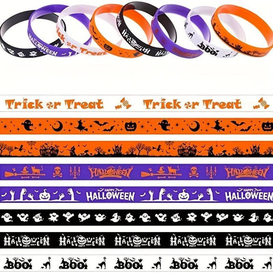 Halloween Silicone Wristband Bracelet Funny Rubber Bracelet