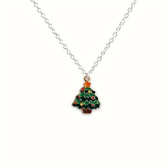 Christmas Necklace Men's And Women's Hip hop Versatile Gift Pendant