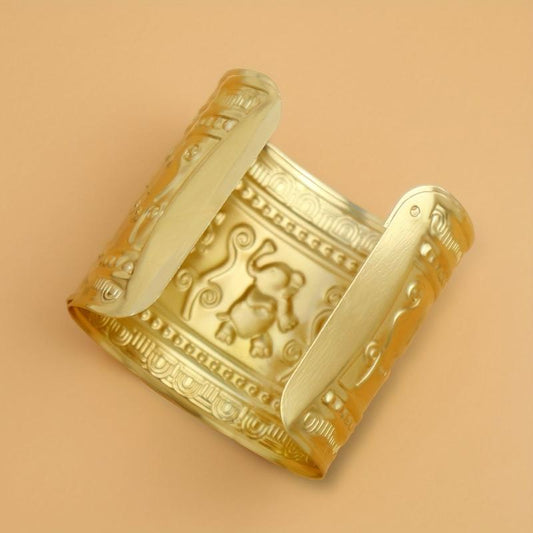 Retro Punk Style Metal Elephant Pattern Animal Bracelet Open Bracelet