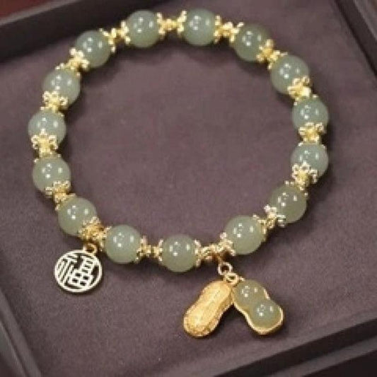 Peanut Good Luck Bracelet Women Adjustable Elastic Bracelet