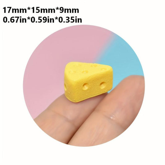 4pcs Simulation Triangle Cheese Cake Resin Accessories