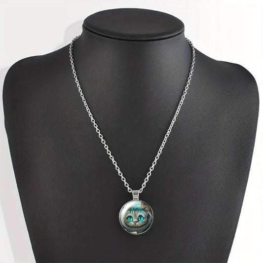 Cat Crystal Beads Pendant Necklace Birthday Wedding Holiday Gift