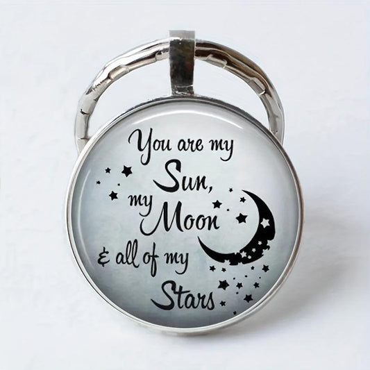 Creative English Keychain for Good Blessings