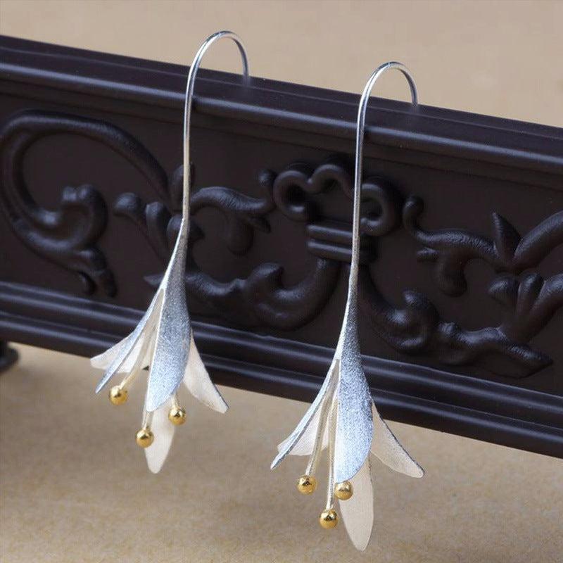 Lily Shape Ear Hook Earrings for Women