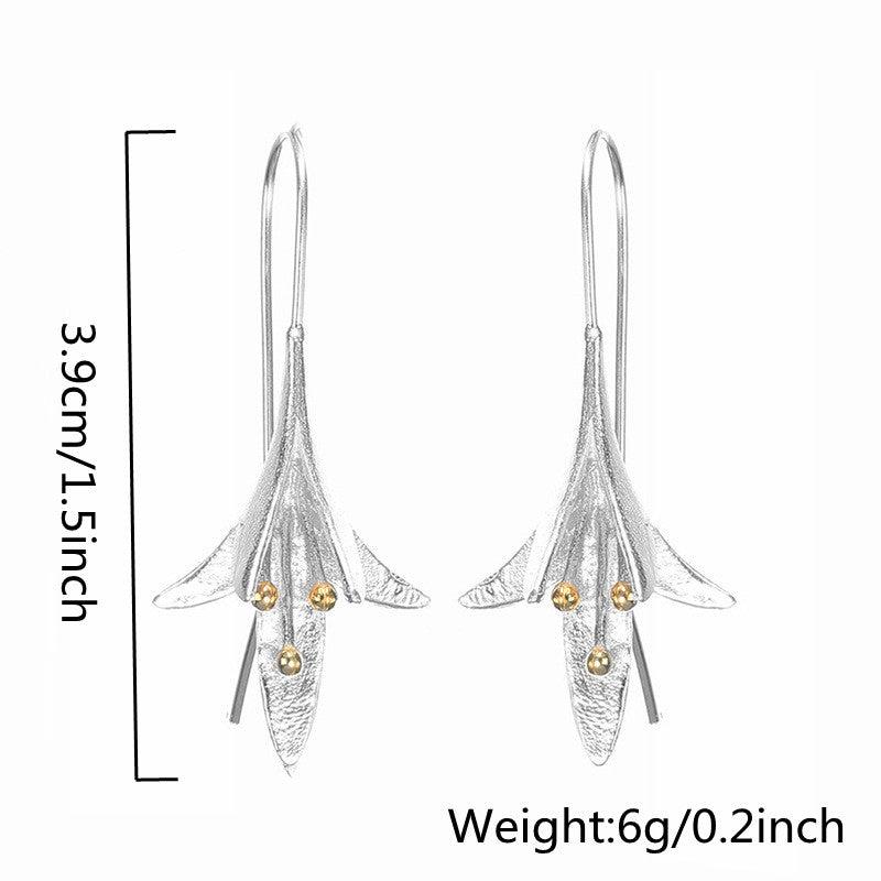 Lily Shape Ear Hook Earrings for Women