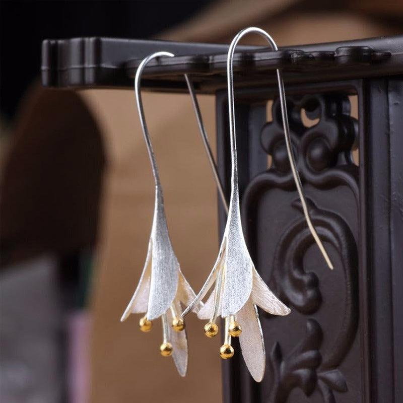 Lily Shape Ear Hook Earrings for Women