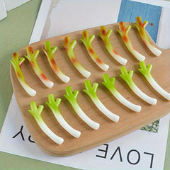 Simulated Mini Green Onion Pendant Funny Vegetable Model Pendant