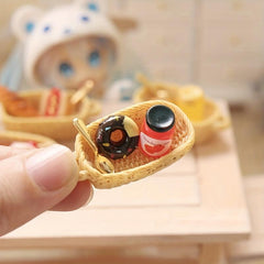 Cutting Food Set Kitchen Toy Bread Basket Christmas Gift For Toddlers