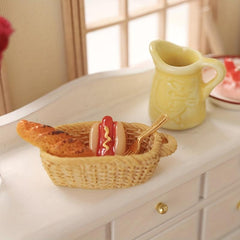 Cutting Food Set Kitchen Toy Bread Basket Christmas Gift For Toddlers