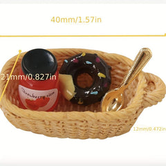 Cutting Food Set Kitchen Toy Bread Basket Christmas Gift For Toddlers
