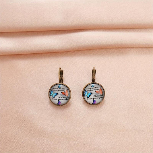 Butterfly Crystal Earrings for Kids