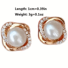 Retro Pearl Earrings for Women