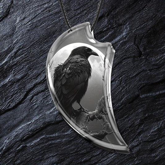 Eagle Resin Pendant Landscape Animal Necklace Gothic Vintage Party Gift