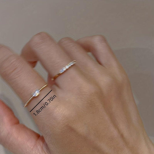 Crystal Heart Wedding Band Ring for Women Engagement Gift