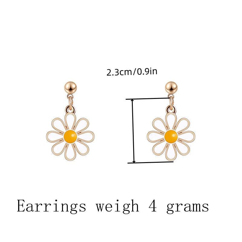 Daisy Chrysanthemum Earrings Sweet Women Girls