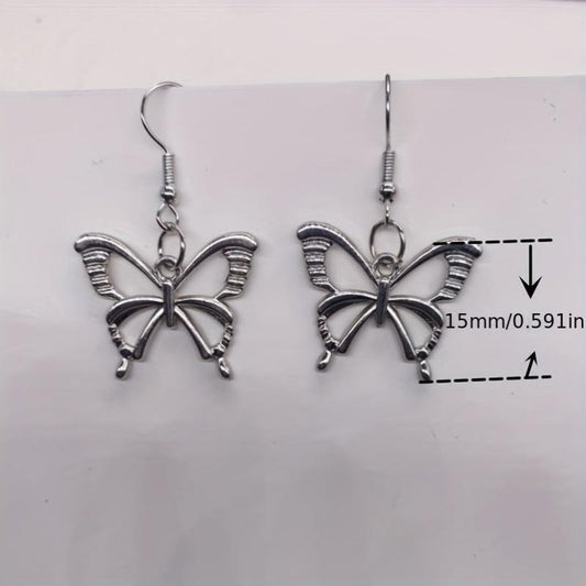 Vintage Hollow Out Butterfly Earrings Women's Earrings