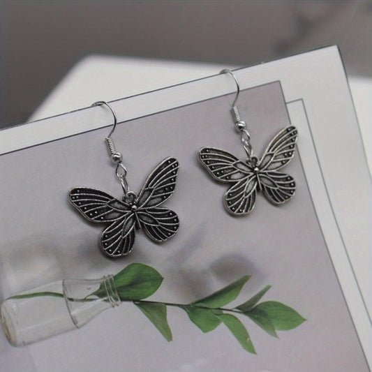 Vintage Hollow Out Butterfly Earrings Women's Earrings