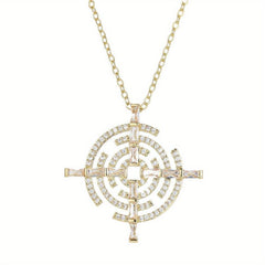 Geometric High-End Necklace for Evening Party