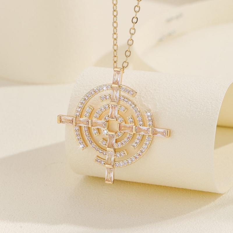 Geometric High-End Necklace for Evening Party