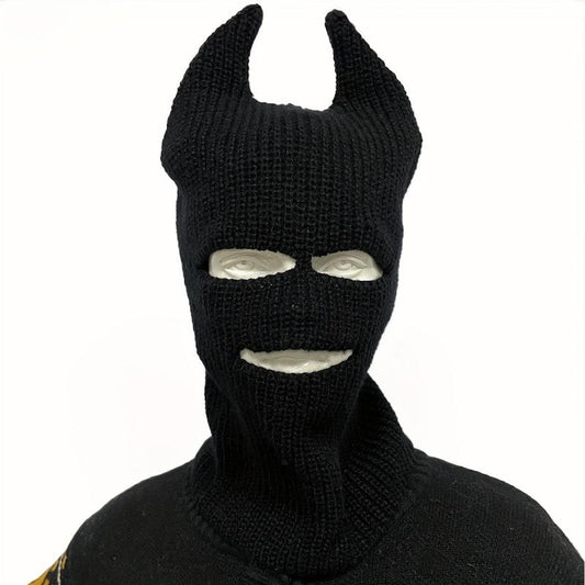 Unisex Warm Cold-proof 3-hole Balaclava Knitted Wool Hat