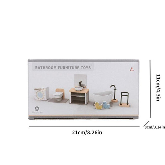 DIY Mini Wooden Kids House Furniture Set