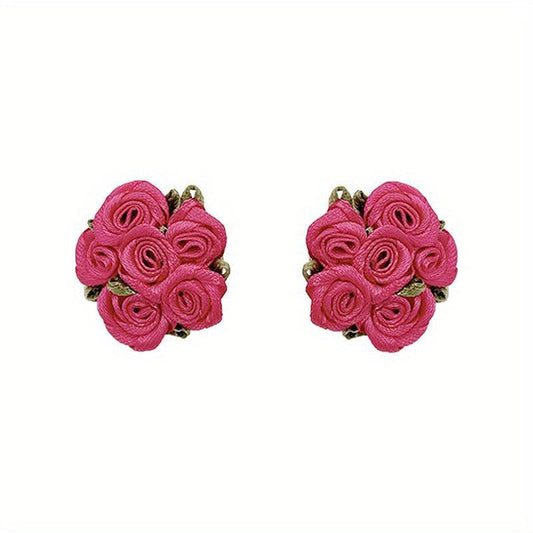 Baby Rose Flower Earrings Girls Gift