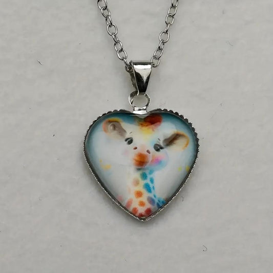 Giraffe Pendant Necklace Toy For Kids and Adults