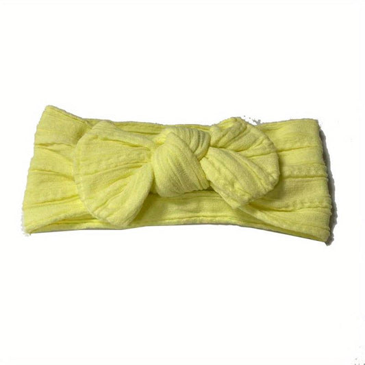 6 Baby Headband Set Soft Nylon Bow No Skin Irritation