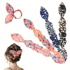 Sponge Rabbit Ear Hair Tie