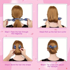 Sponge Rabbit Ear Hair Tie