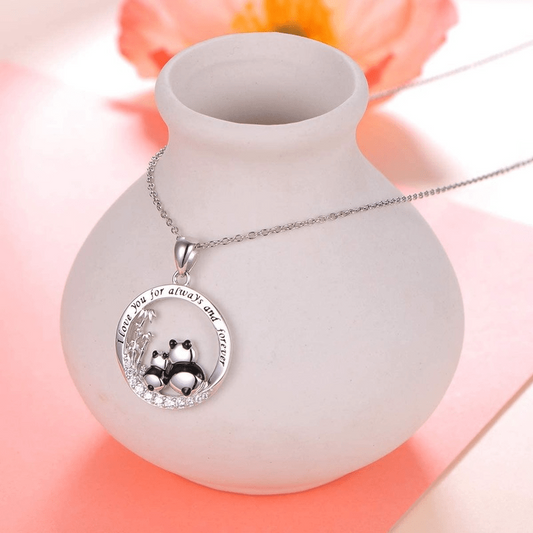 Cartoon Panda Pendant Necklace for Men