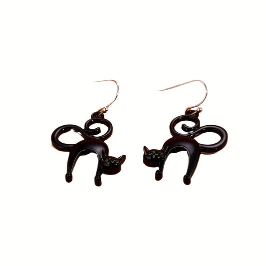 Cat Hook Earrings Halloween Party Jewelry Funny Gift