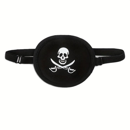 Halloween Pirate Party Favor Set: Headband Bandana & Eye Patch