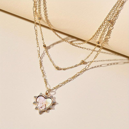 Creative Shell Diamond Clavicle Chain Necklace