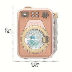 Kids' Rotating Washing Machine Toy with Water Adding Function for Pretend Play