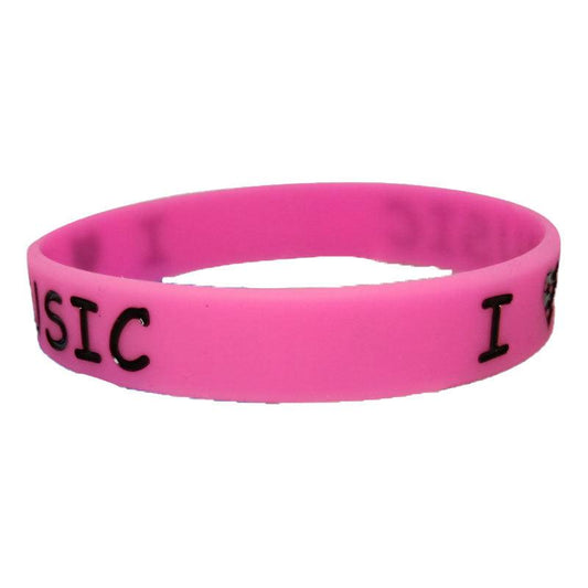 I Love Music Silicone Band Random
