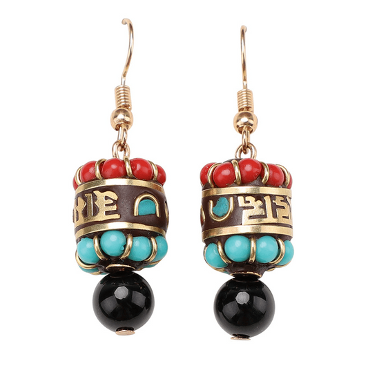 Exotic Earrings Ethnic Style Drop Earrings Retro Niche Ear Jewelry