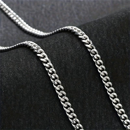 Cuban Link Chain Gift Set for Boyfriend Husband