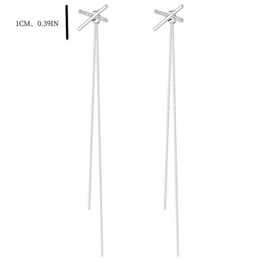 Tassel Chain Drop Earrings Long Dangle Ear Jewelry Accessories