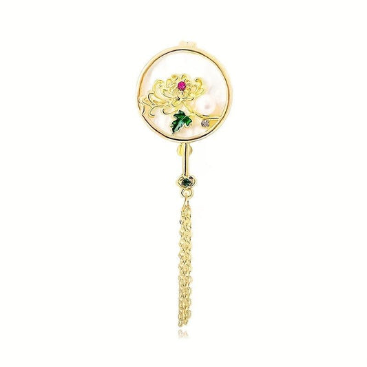 Retro Sense Plum Orchid Bamboo Chrysanthemum Brooch